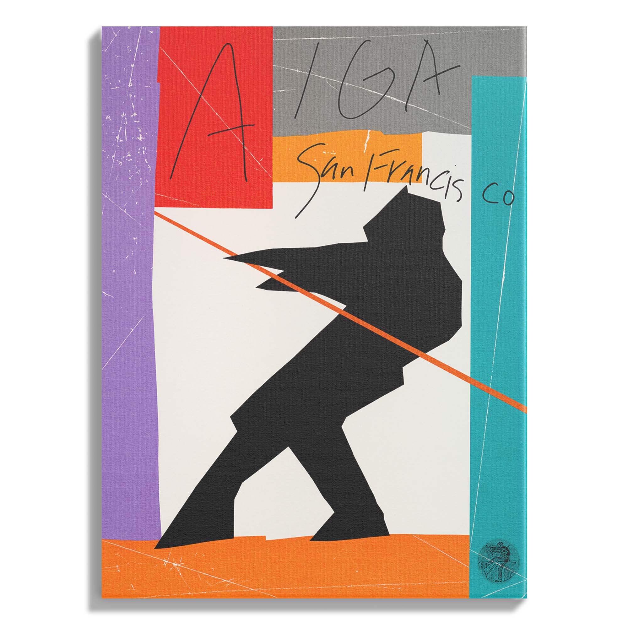 Modern Abstract AIGA Silhouette Poster