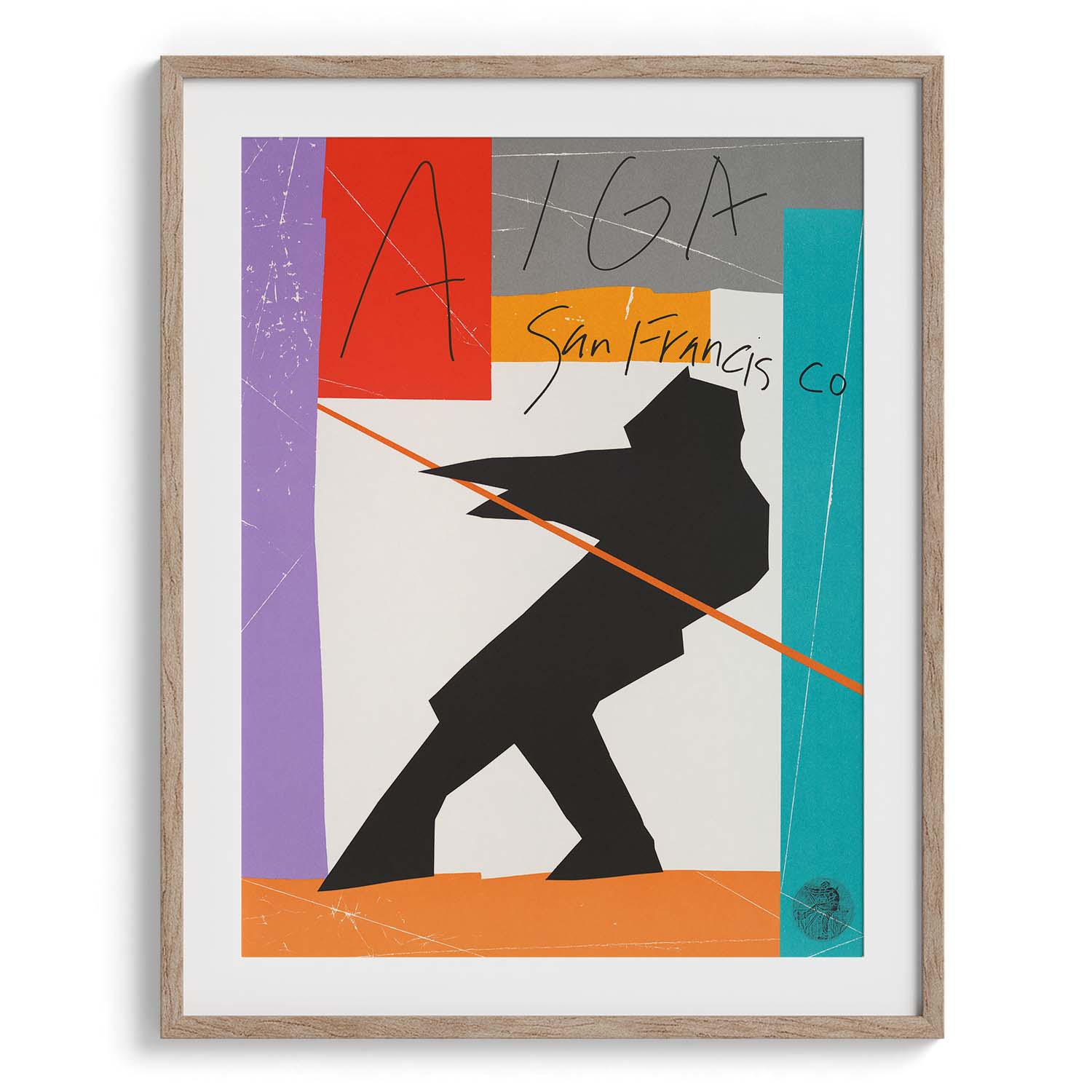 Modern Abstract AIGA Silhouette Poster