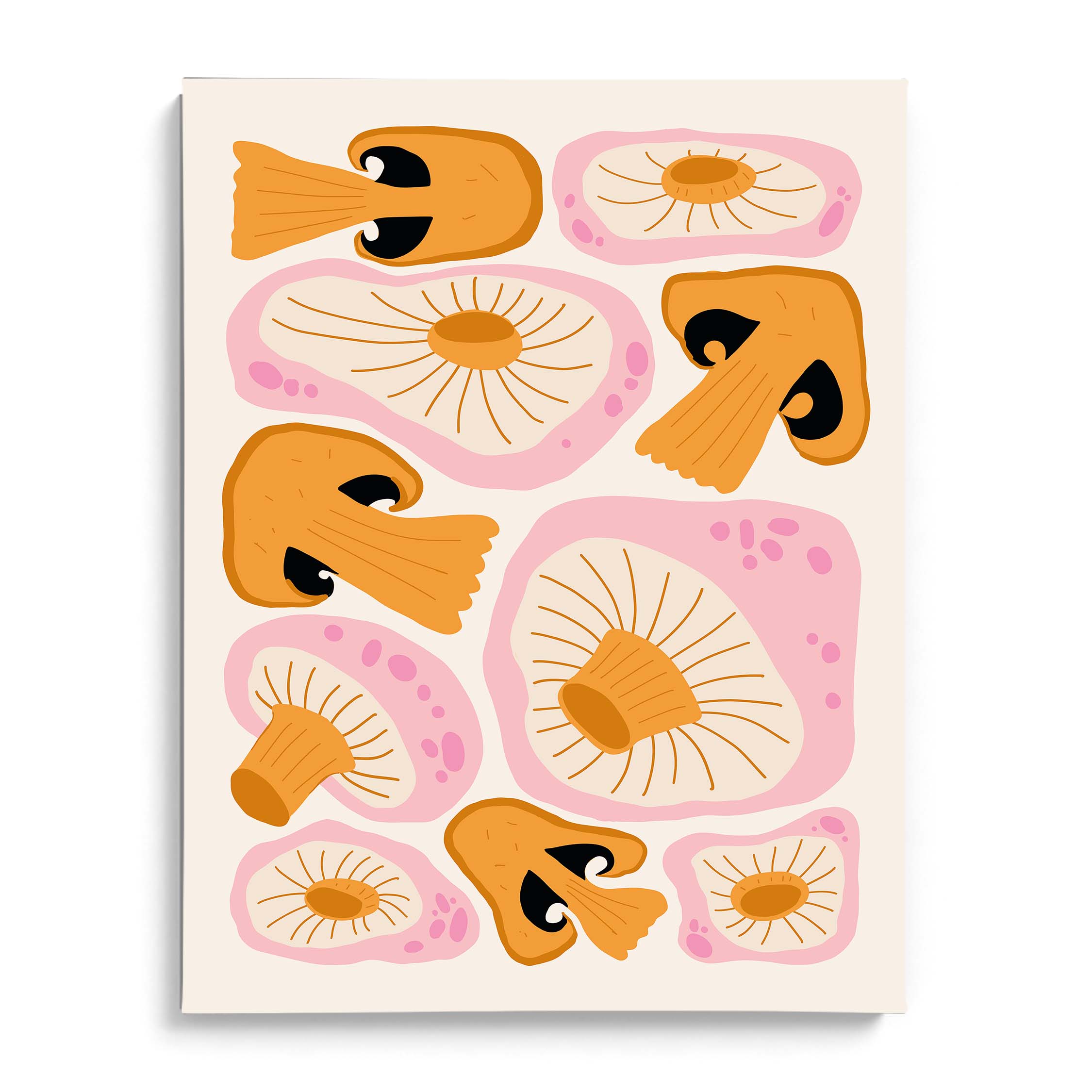 Mushroom Medley Illustration Wall Art