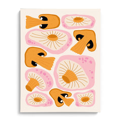 Mushroom Medley Illustration Wall Art