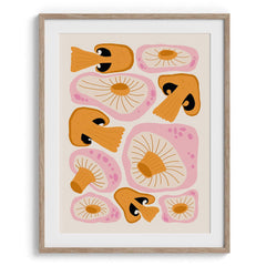 Mushroom Medley Illustration Wall Art