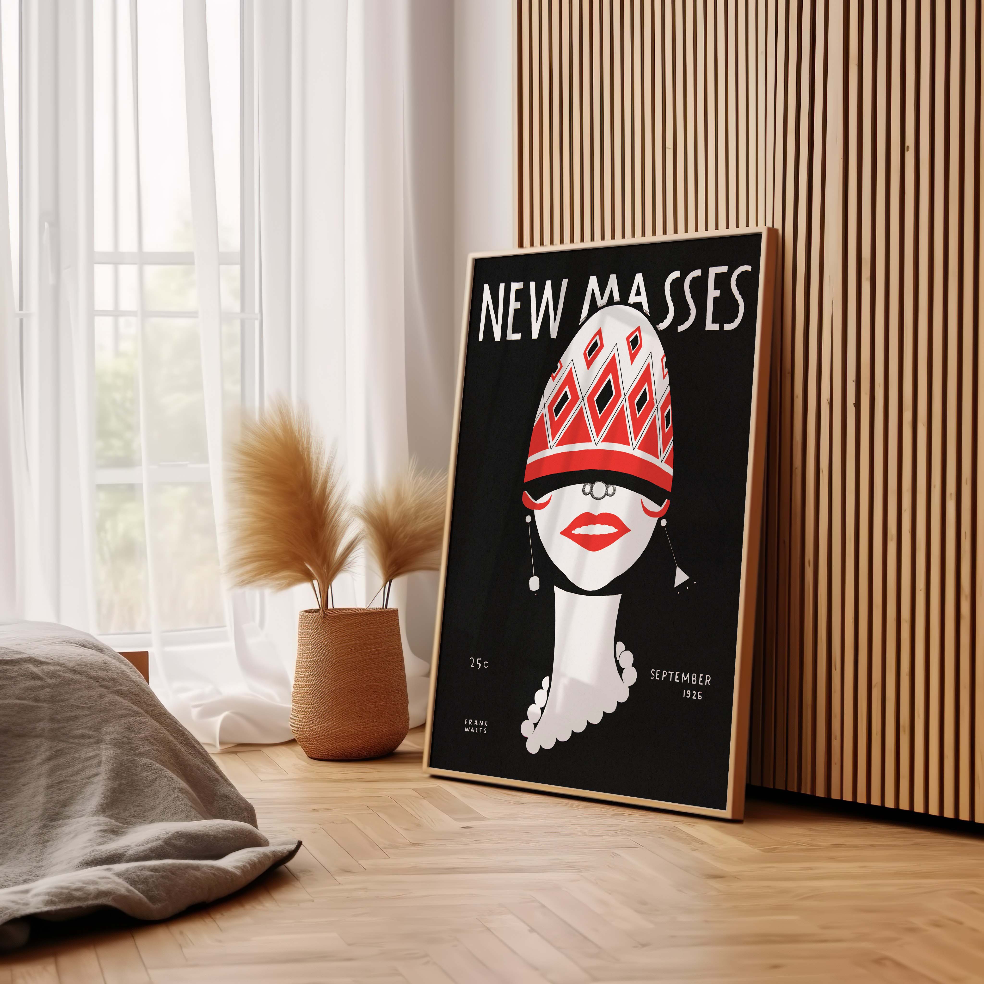 New Masses Retro Magazine Cover