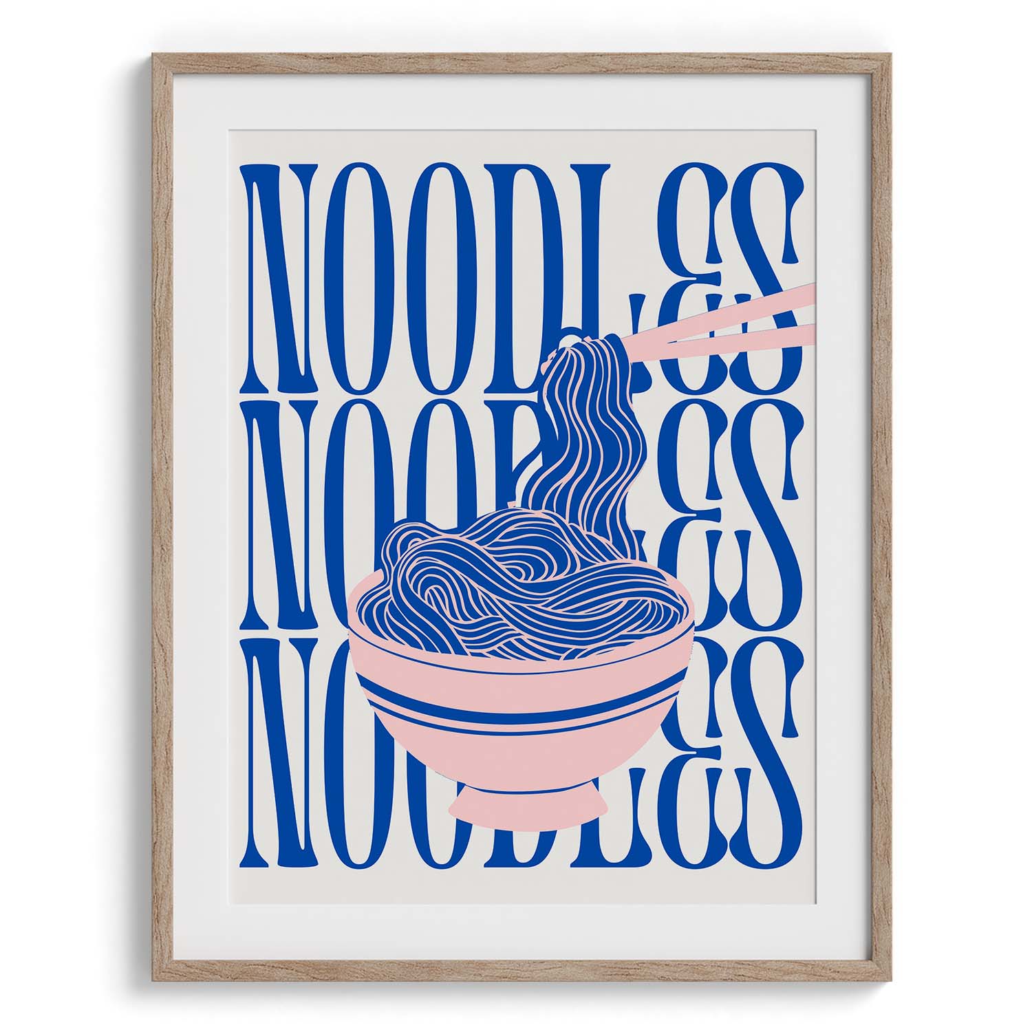 Noodle Bowl Wall Art Painting