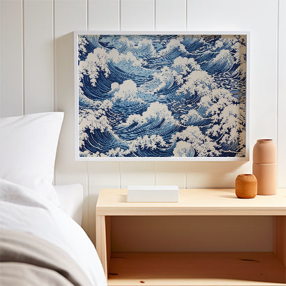 Ocean Waves Japanese Inspired Print