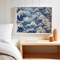 Ocean Waves Japanese Inspired Print