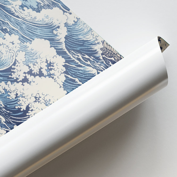 Ocean Waves Japanese Inspired Print