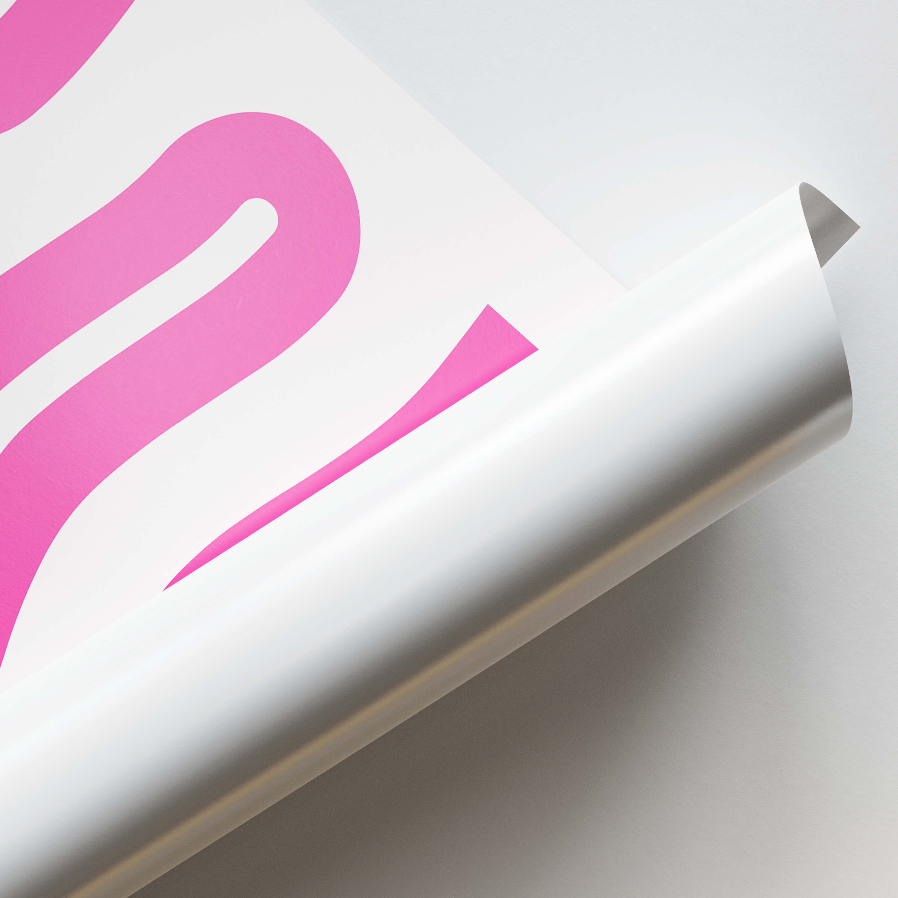 Okay Wavy Typography Poster