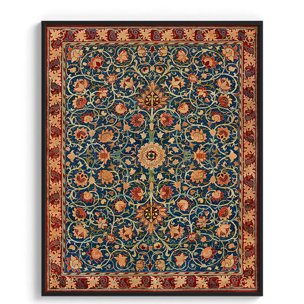 Ornamental Persian Floral Carpet Design