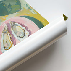 Oyster Duo Still Life Wall Art Painting