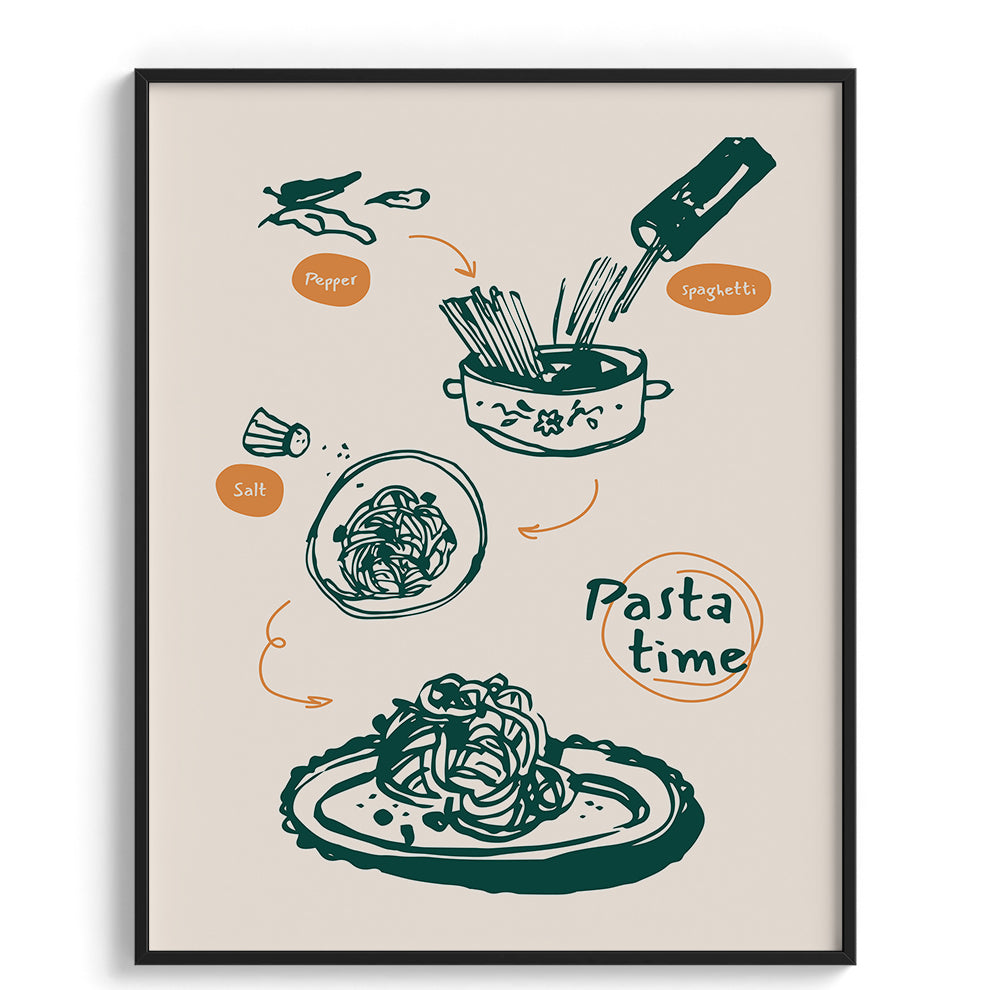Pasta Time Canvas Wall Paintings