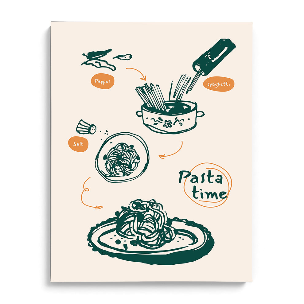 Pasta Time Canvas Wall Paintings
