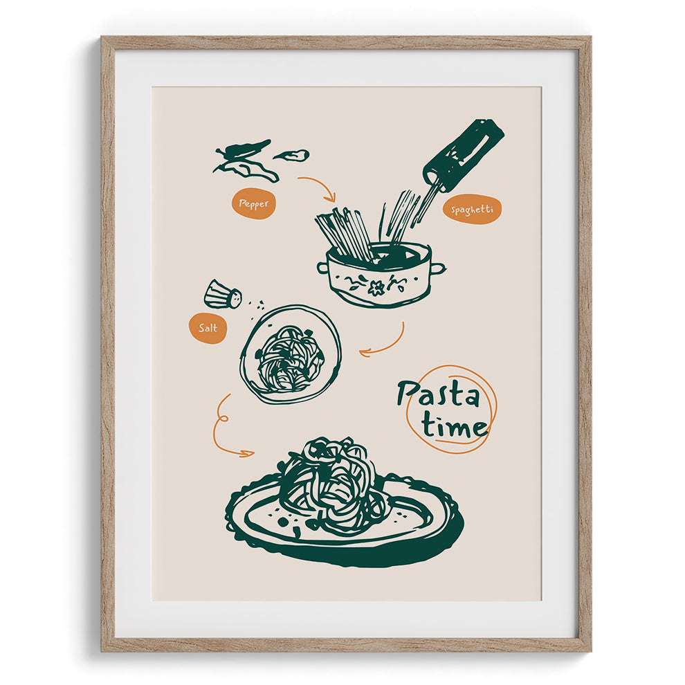 Pasta Time Canvas Wall Paintings