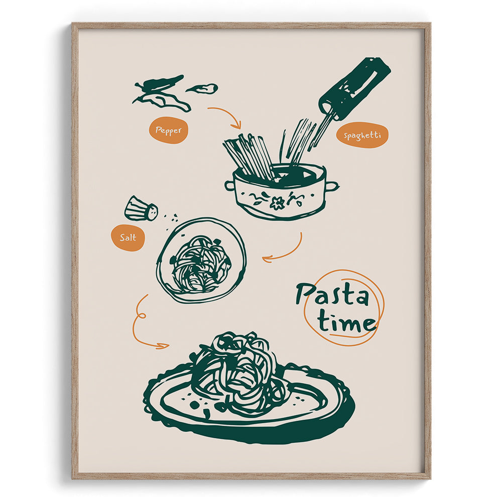 Pasta Time Canvas Wall Paintings
