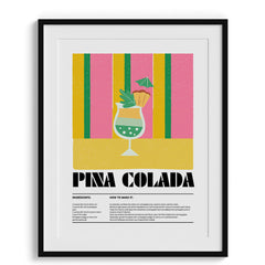 Pina Colada Beach Vibe Canvas Wall Paintings