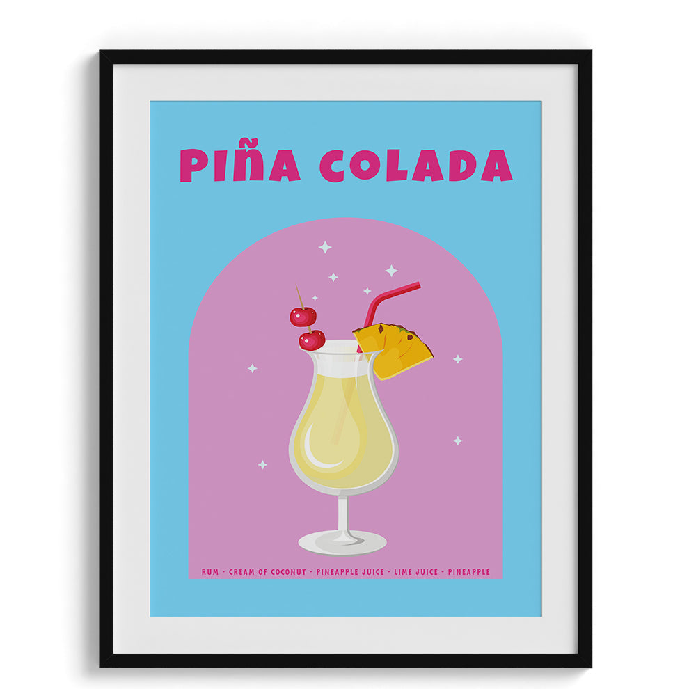 Piña Colada Bliss Wall Painting For Kitchen