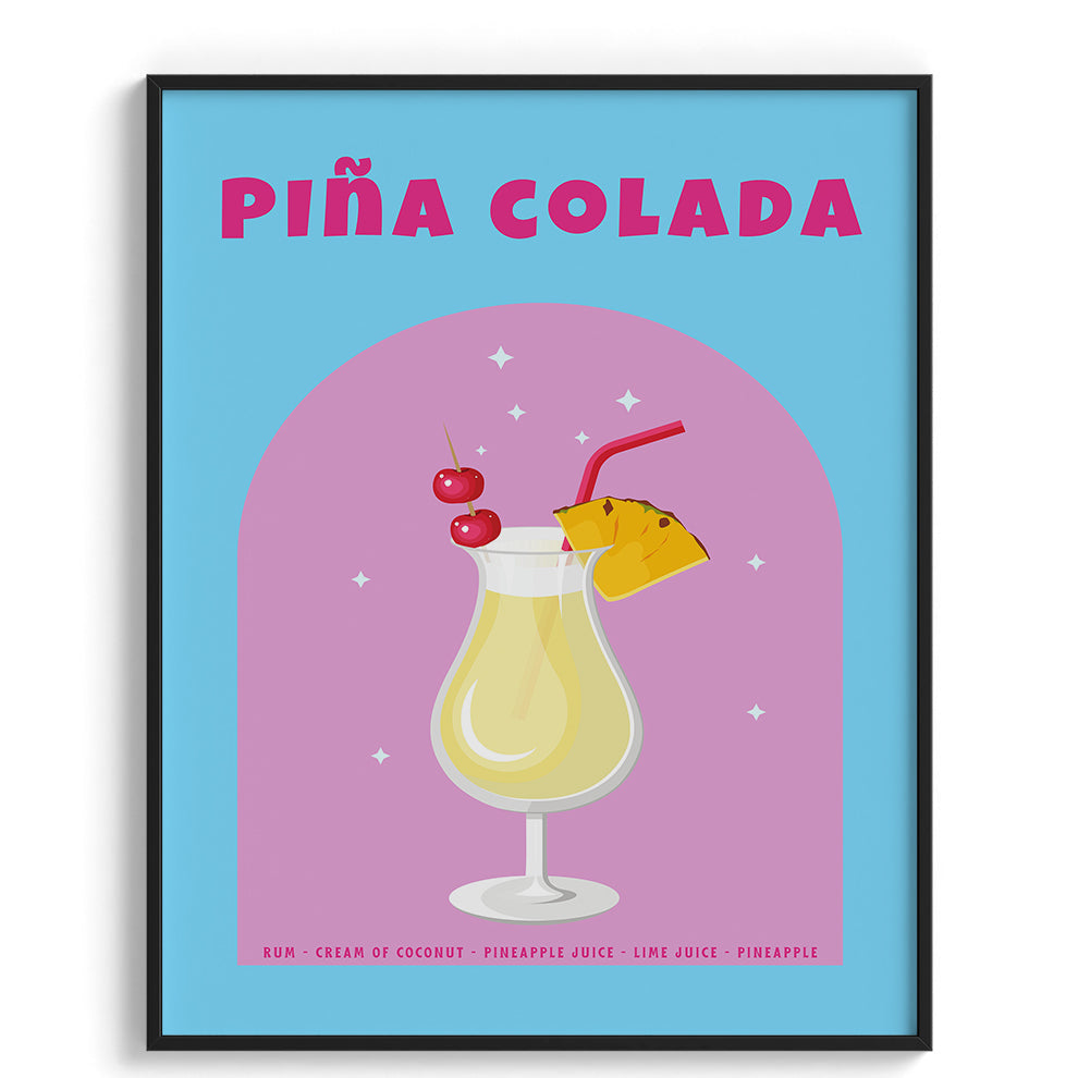 Piña Colada Bliss Wall Painting For Kitchen