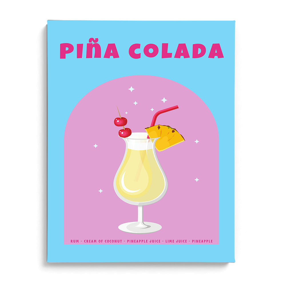 Piña Colada Bliss Wall Painting For Kitchen