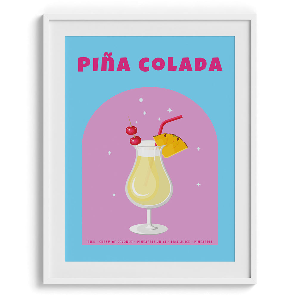 Piña Colada Bliss Wall Painting For Kitchen