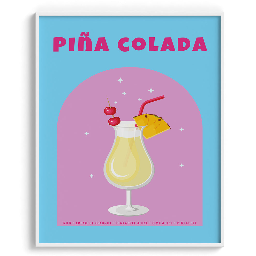 Piña Colada Bliss Wall Painting For Kitchen