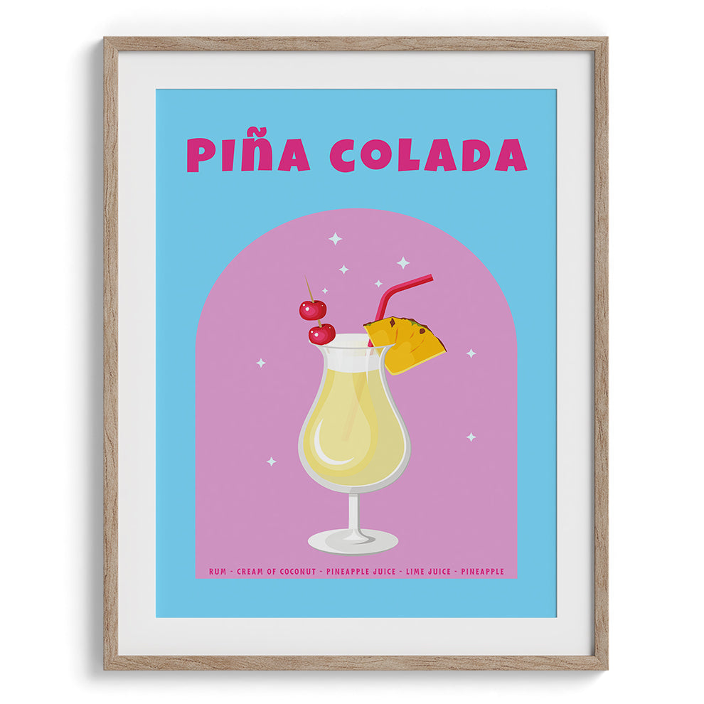 Piña Colada Bliss Wall Painting For Kitchen