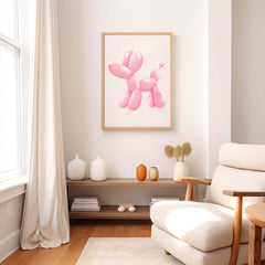 Pink Balloon Dog Pop Art