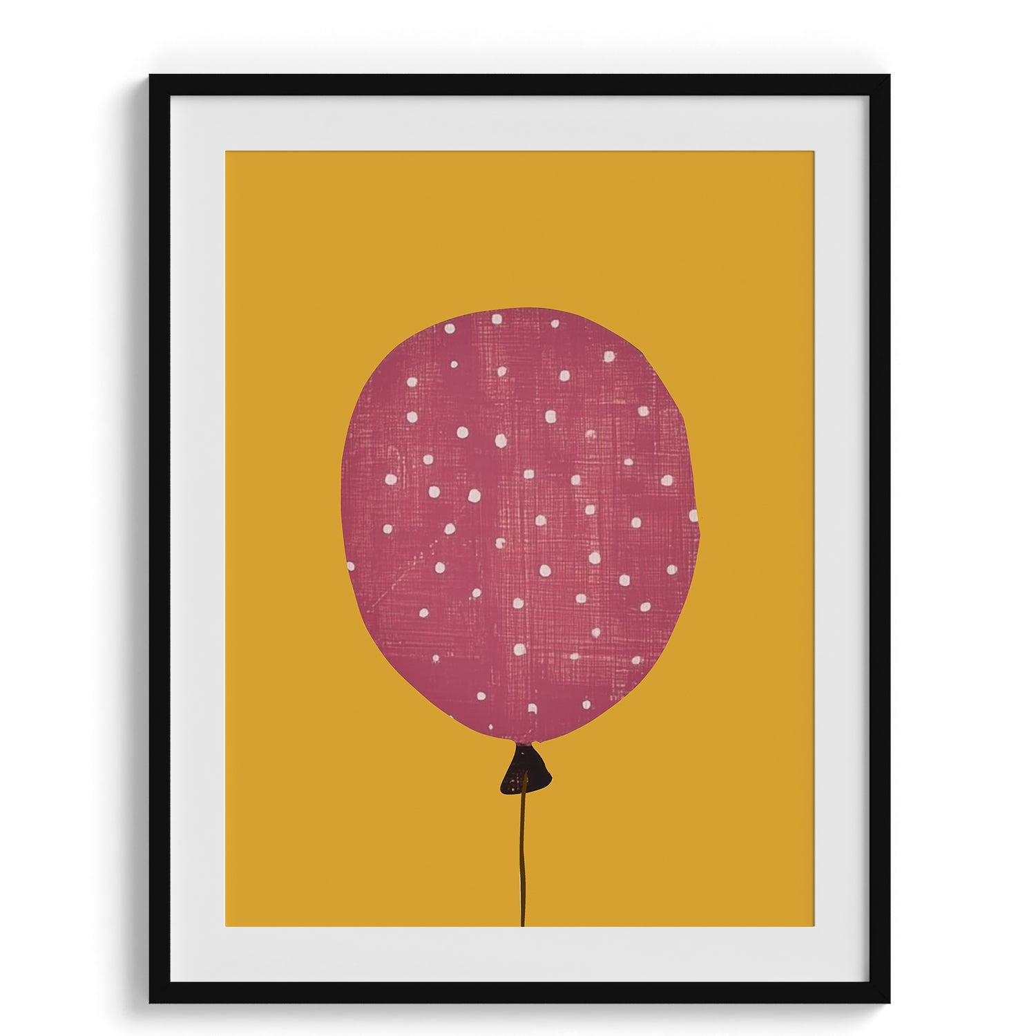 Pink Balloon Minimal Kids Poster