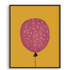 Pink Balloon Minimal Kids Poster
