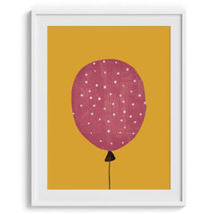 Pink Balloon Minimal Kids Poster