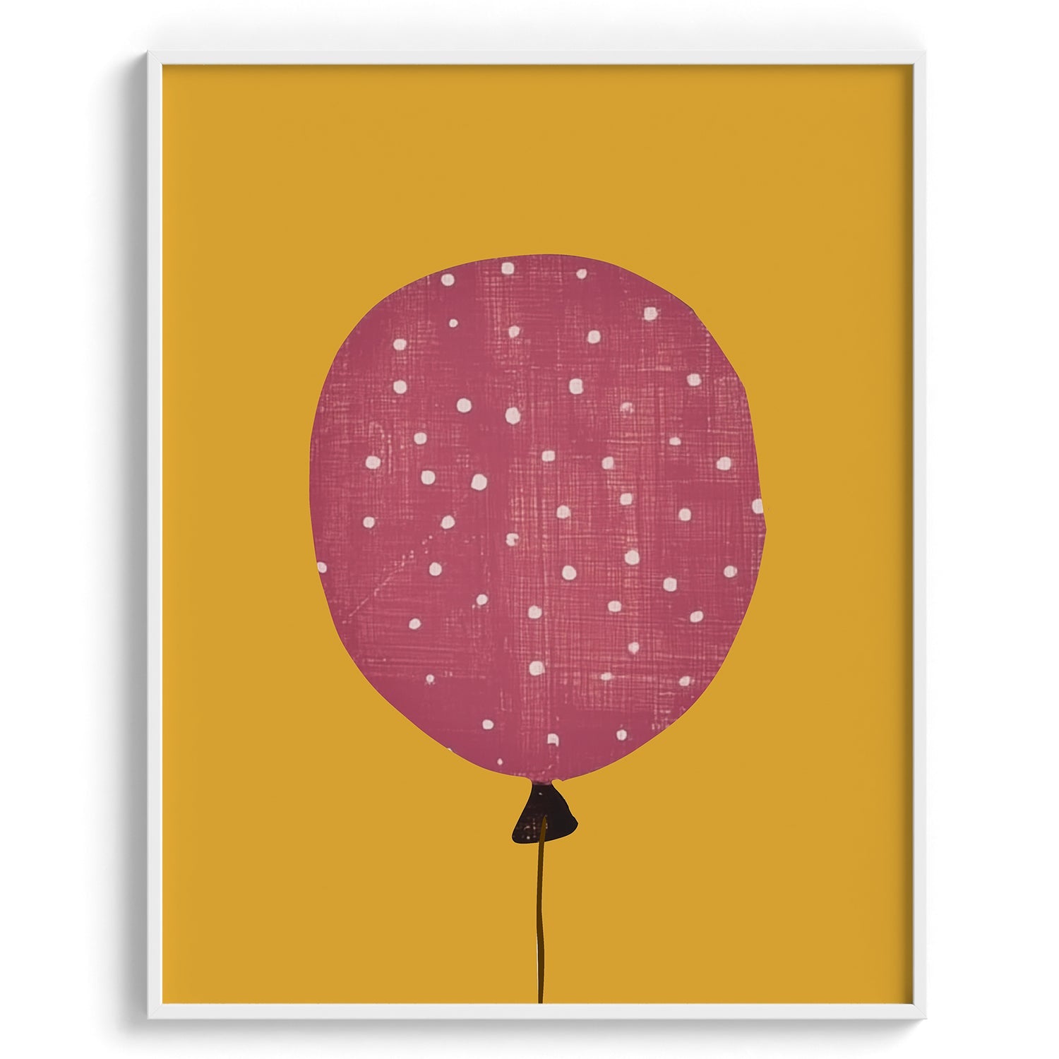 Pink Balloon Minimal Kids Poster