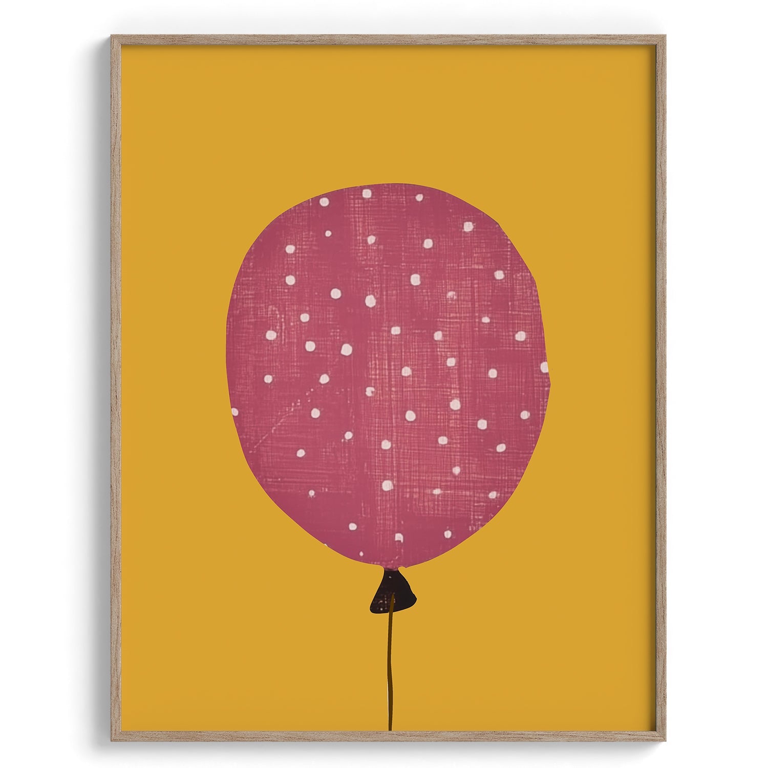 Pink Balloon Minimal Kids Poster