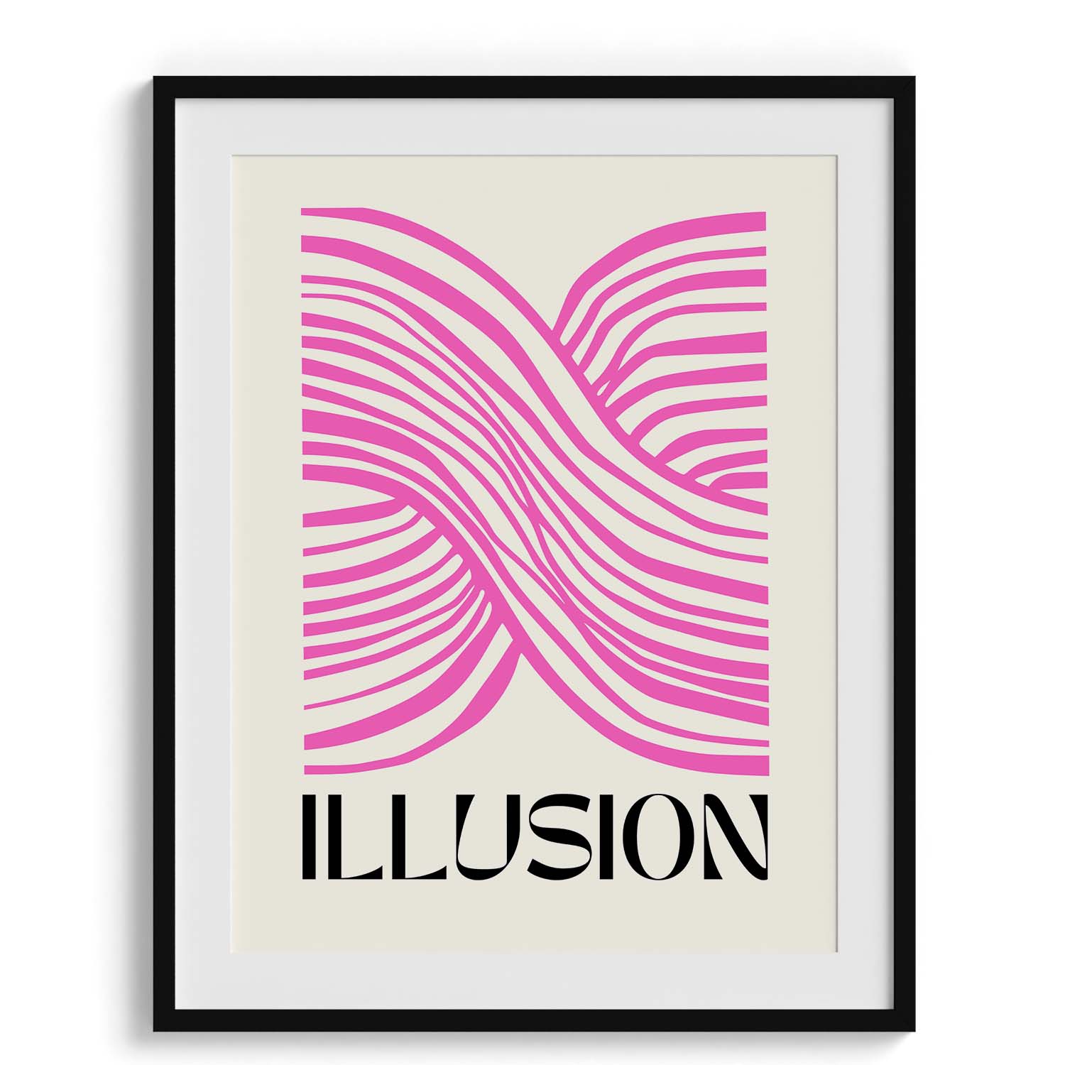 Pink Illusion Abstract Lines