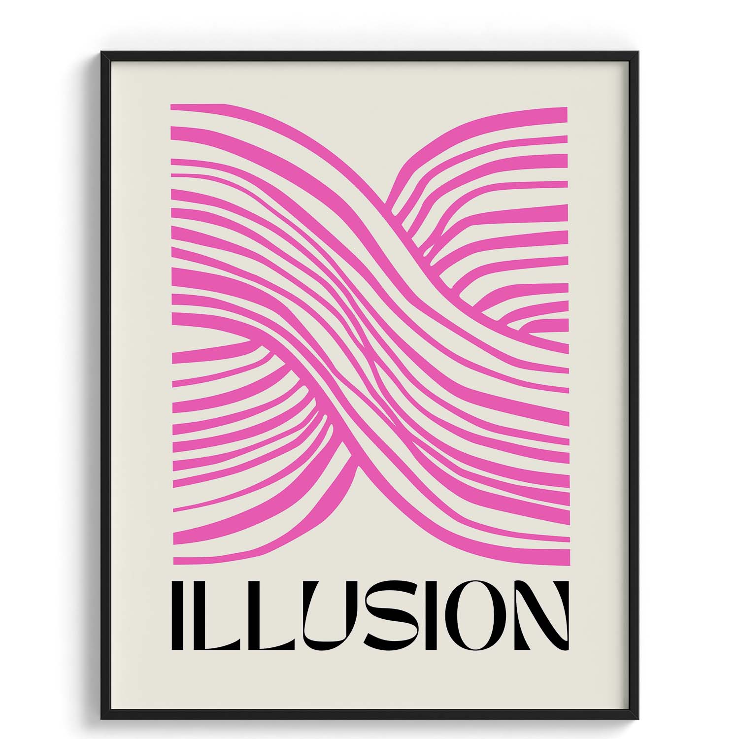 Pink Illusion Abstract Lines
