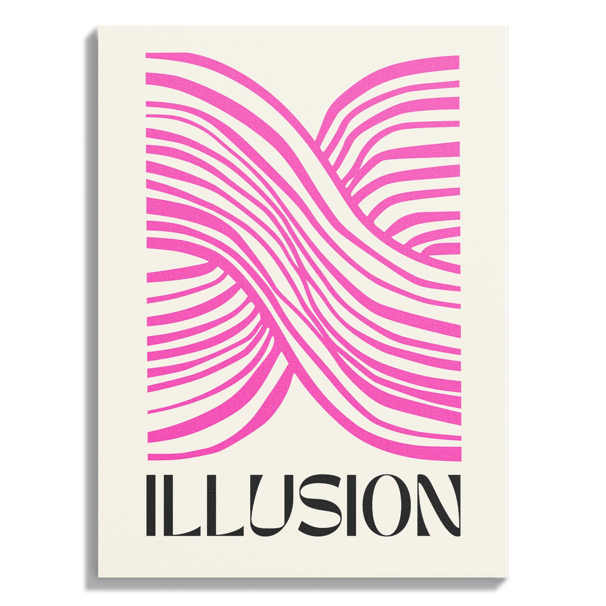 Pink Illusion Abstract Lines