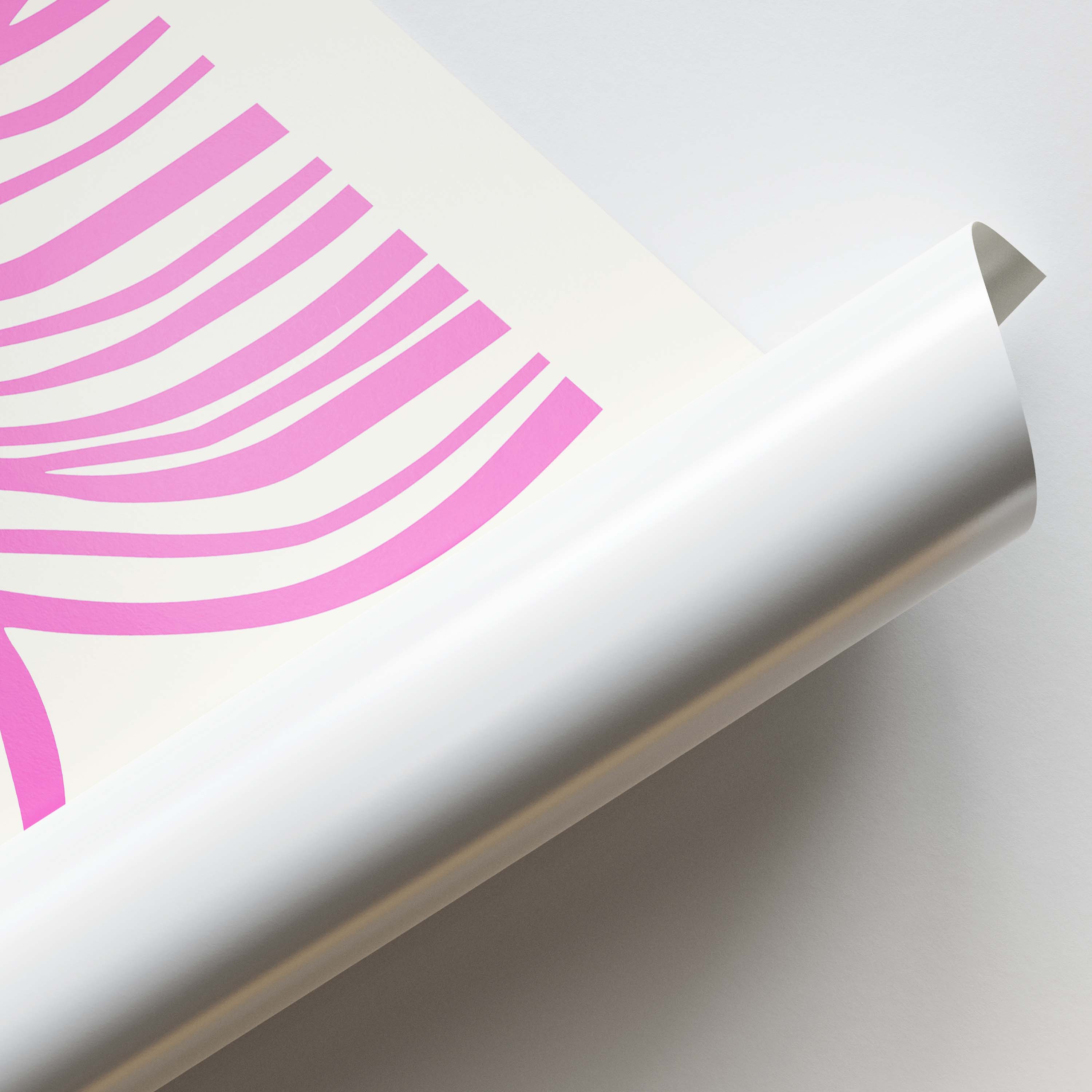 Pink Illusion Abstract Lines