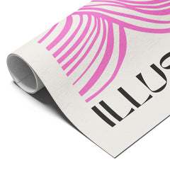 Pink Illusion Abstract Lines