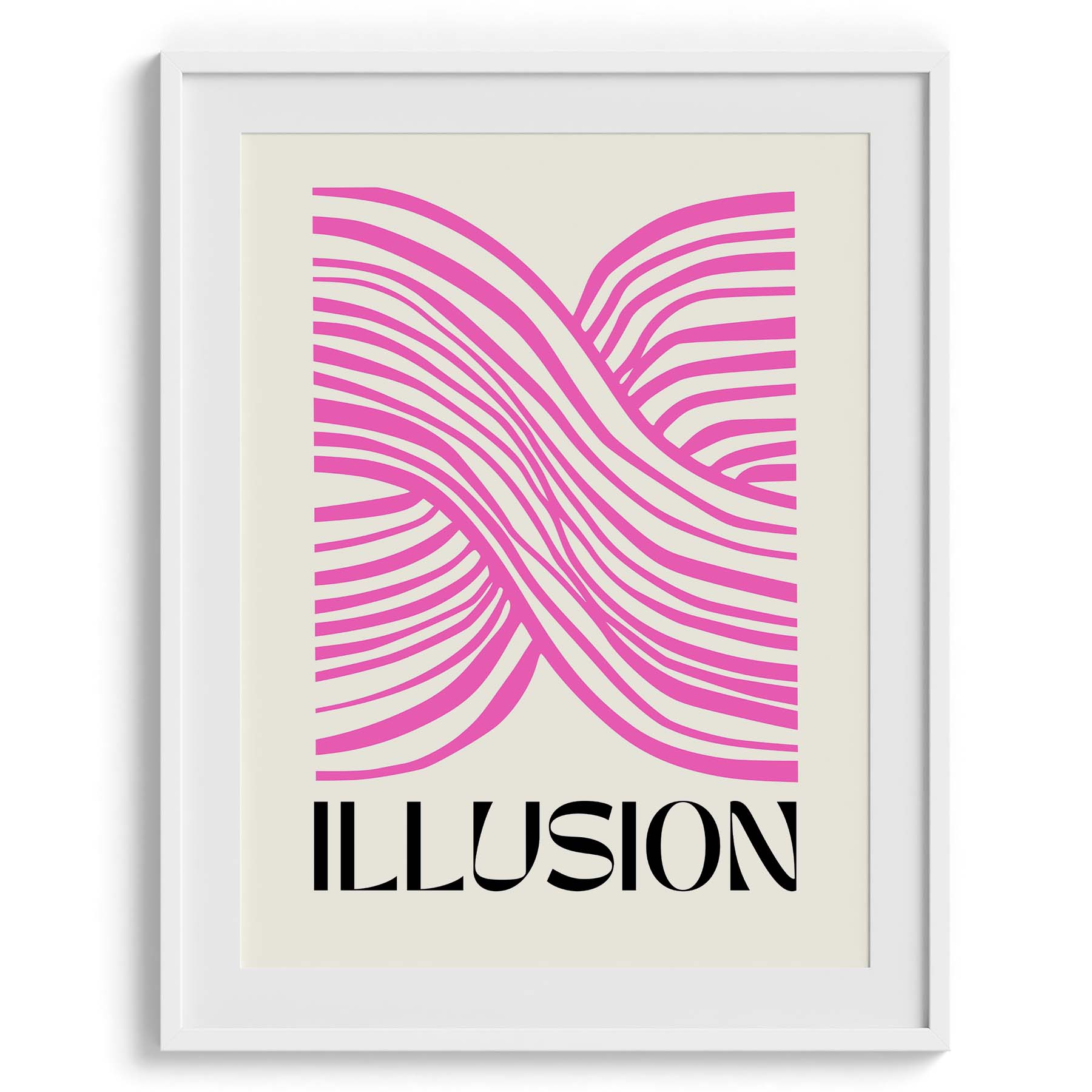 Pink Illusion Abstract Lines