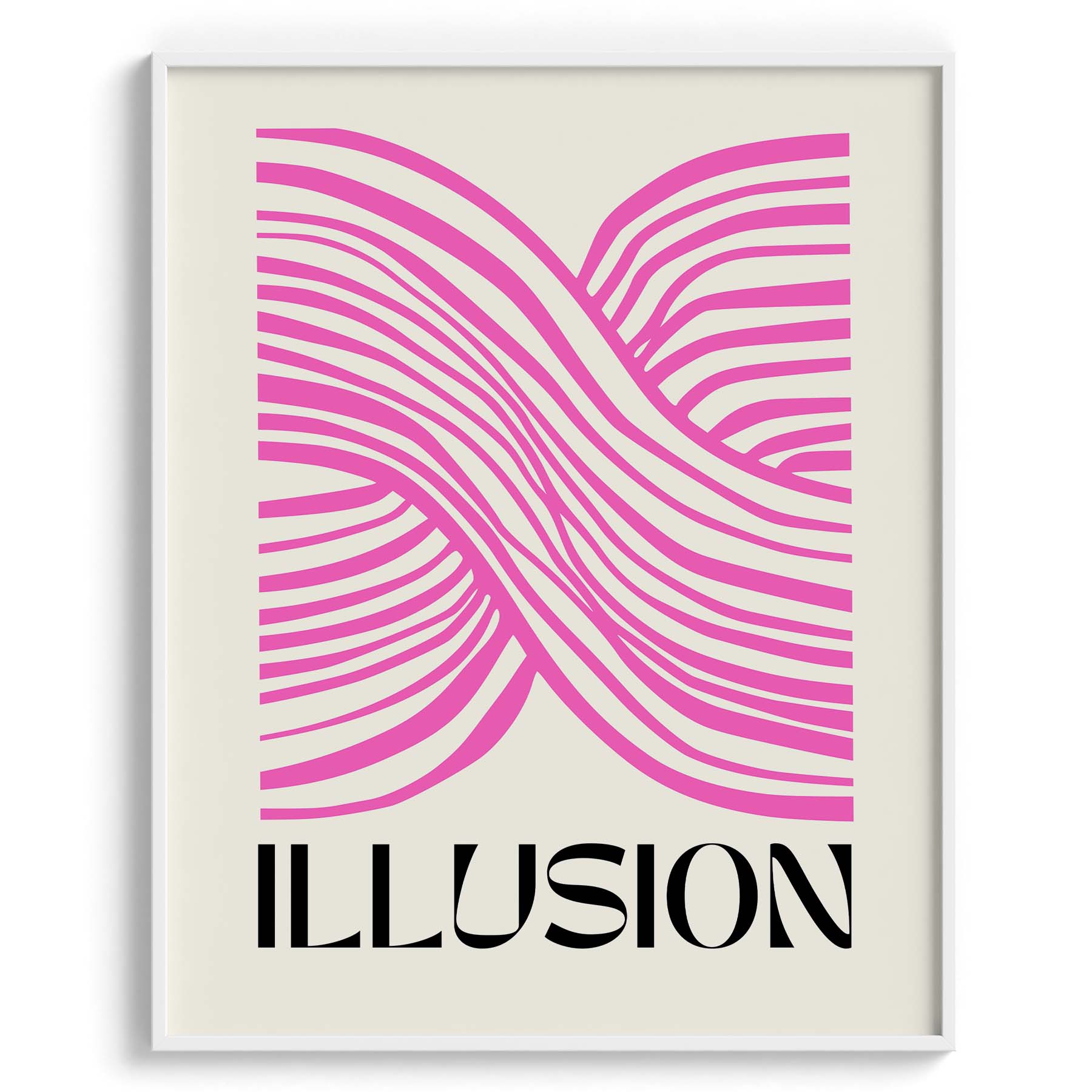 Pink Illusion Abstract Lines