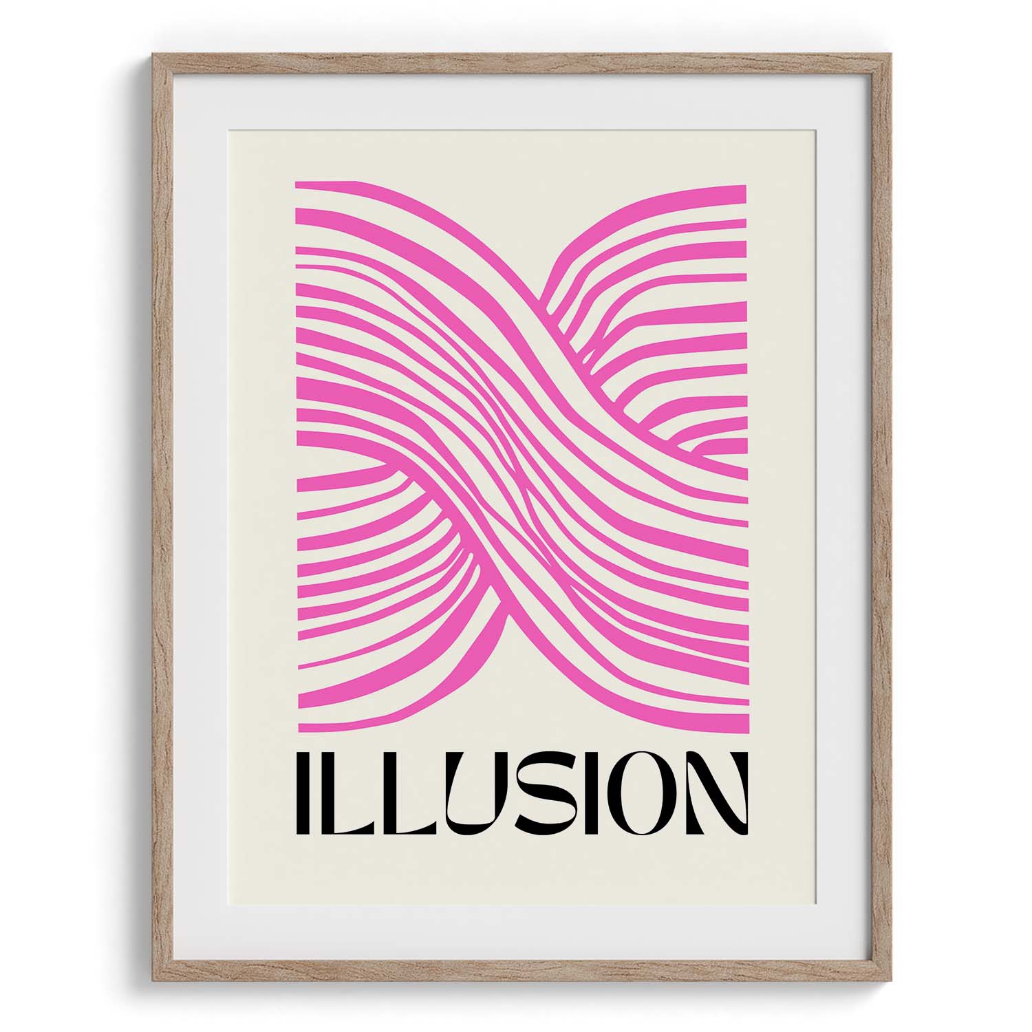 Pink Illusion Abstract Lines