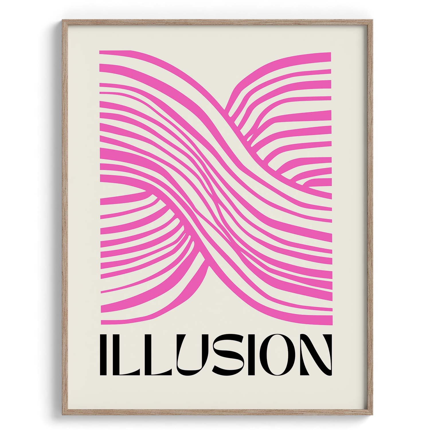 Pink Illusion Abstract Lines