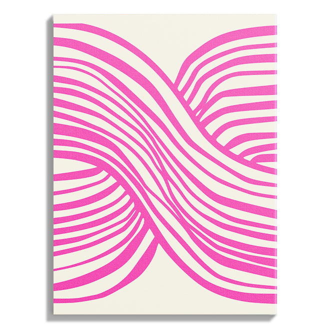 Pink Illusion Wavy Abstract Lines