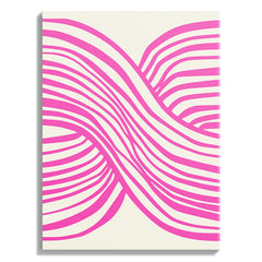 Pink Illusion Wavy Abstract Lines