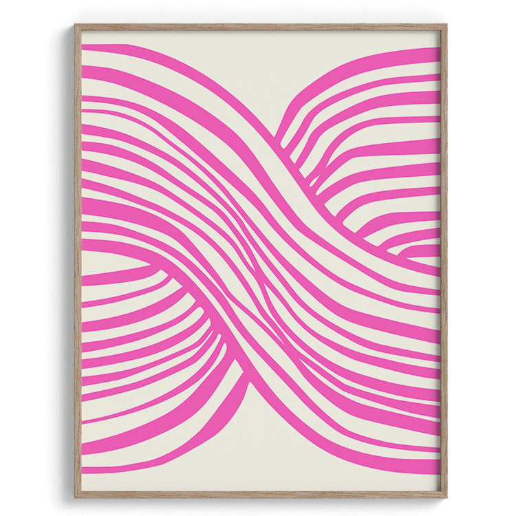 Pink Illusion Wavy Abstract Lines