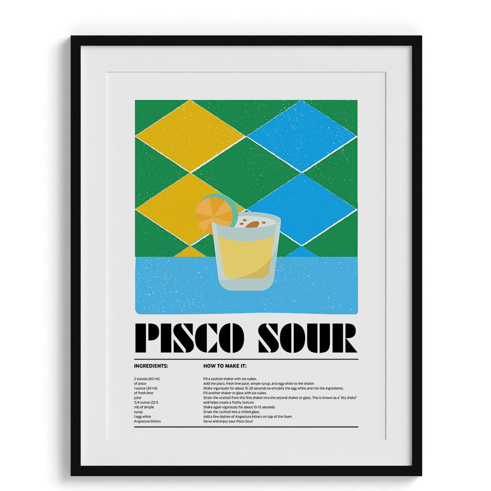 Pisco Sour Framed Art For Wall