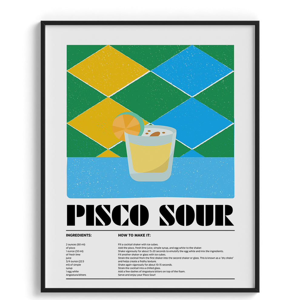 Pisco Sour Framed Art For Wall
