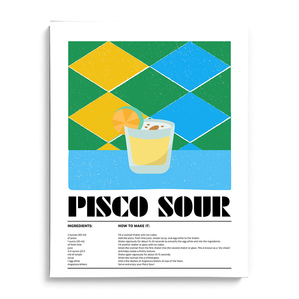 Pisco Sour Framed Art For Wall