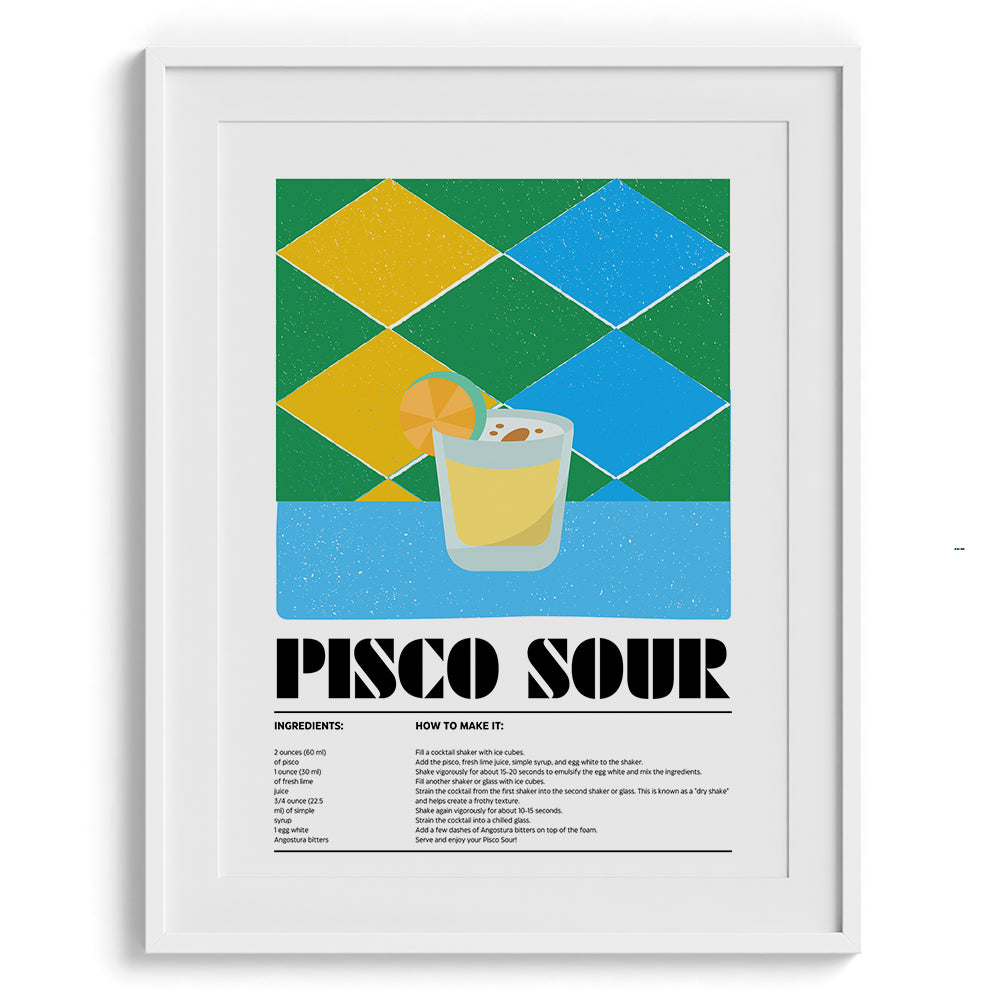 Pisco Sour Framed Art For Wall