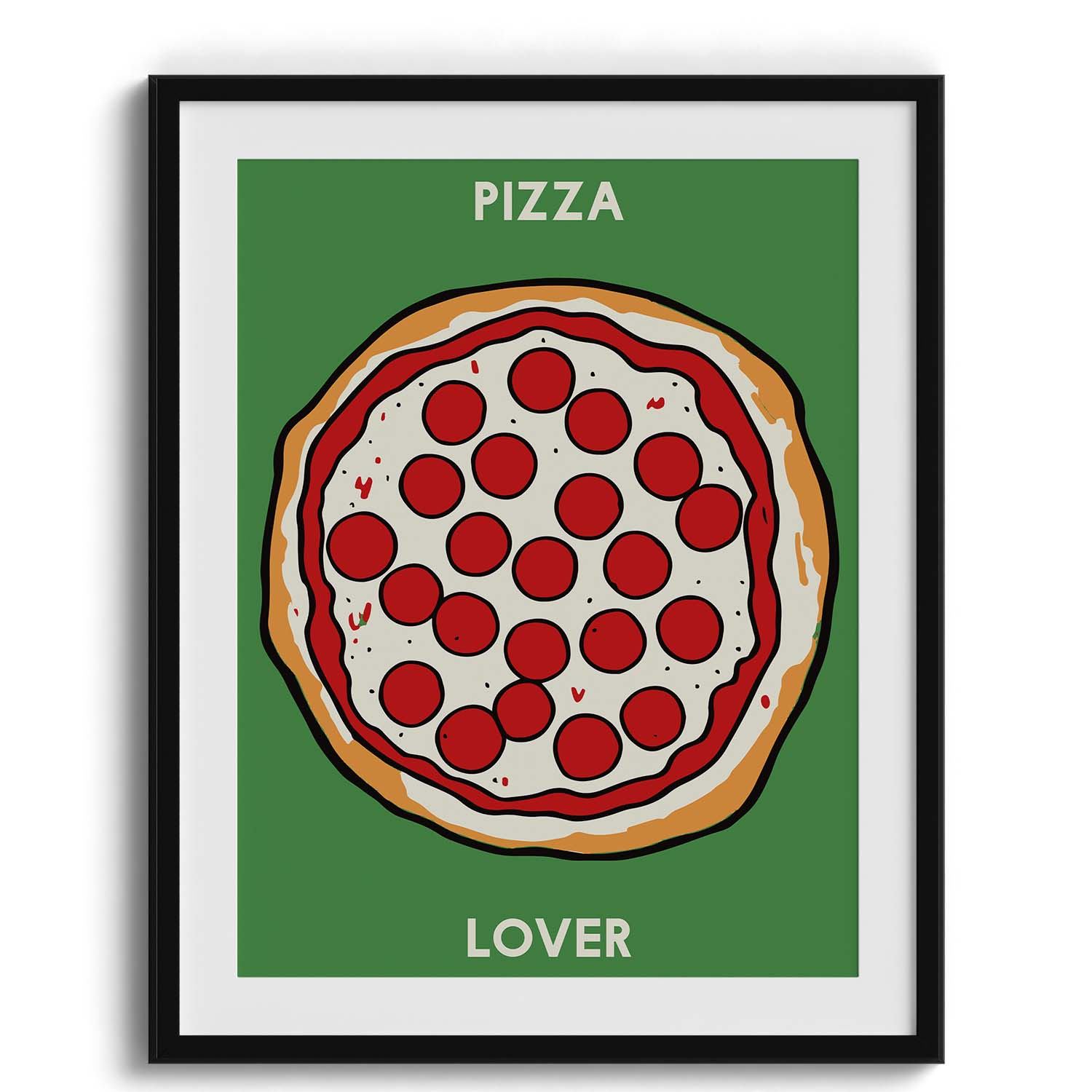 Pizza Lover Wall Painting For Cafe