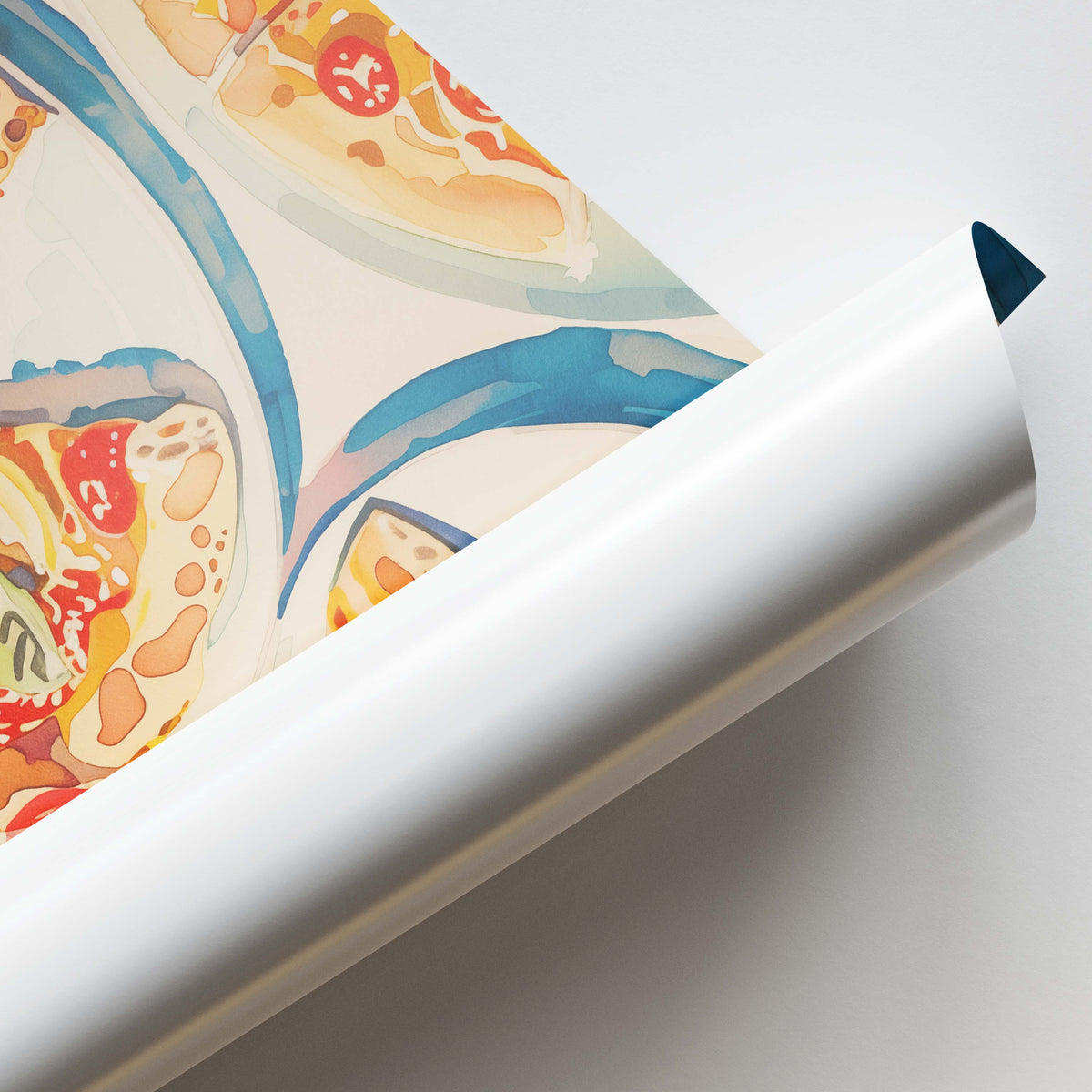 Pizza and Drinks Celebration Canvas Wall Paintings