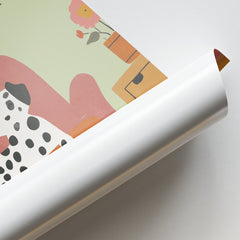 Playful Dalmatians Living Room Print