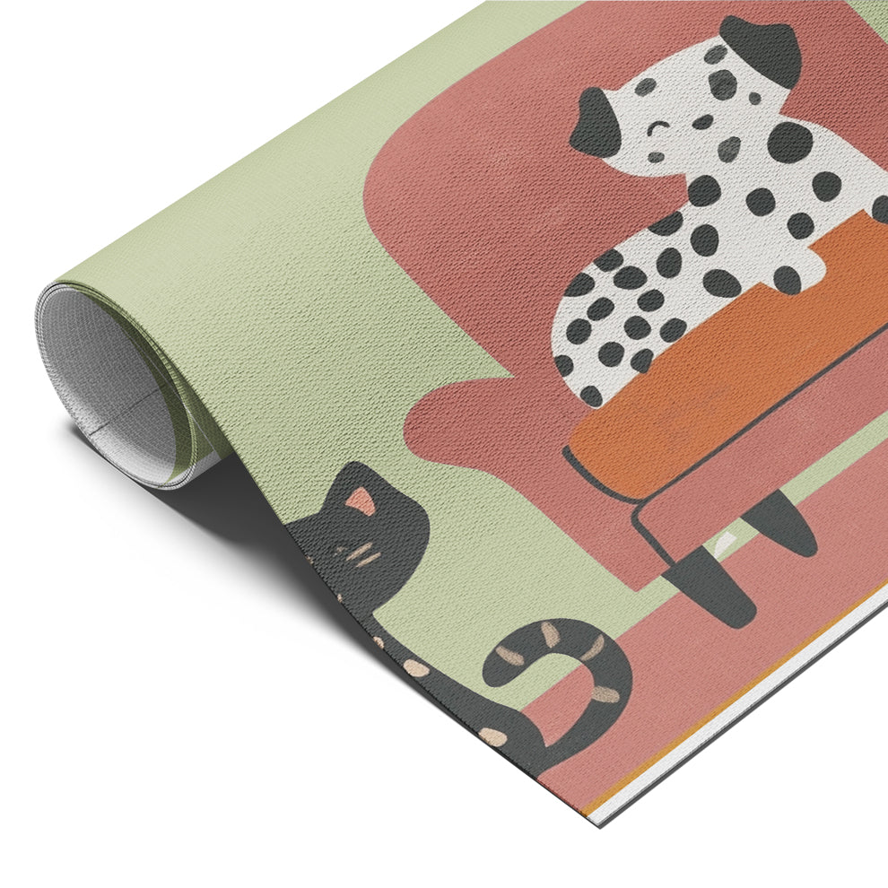 Playful Dalmatians Living Room Print